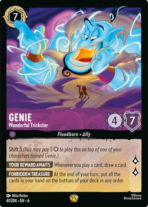 Disney Lorcana: Genie - Wonderful Trickster card image