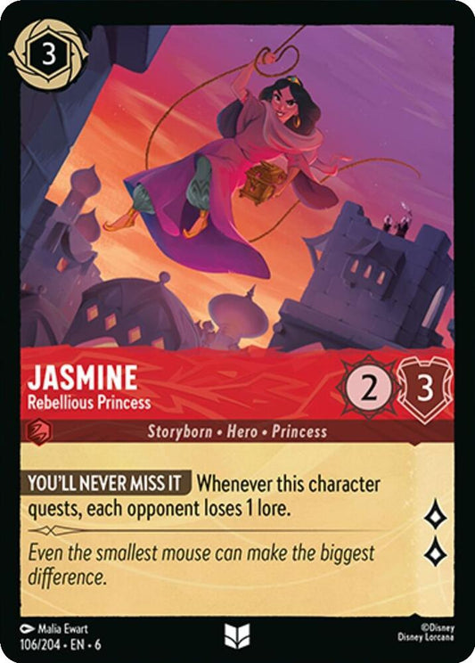 Disney Lorcana: Jasmine - Rebellious Princess card image