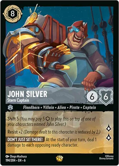 Disney Lorcana: John Silver - Stern Captain card image