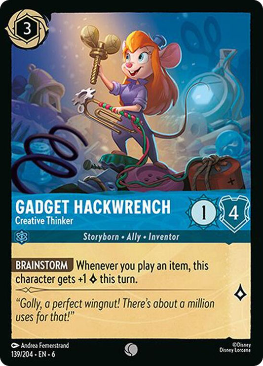 Disney Lorcana: Gadget Hackwrench - Creative Thinker card image