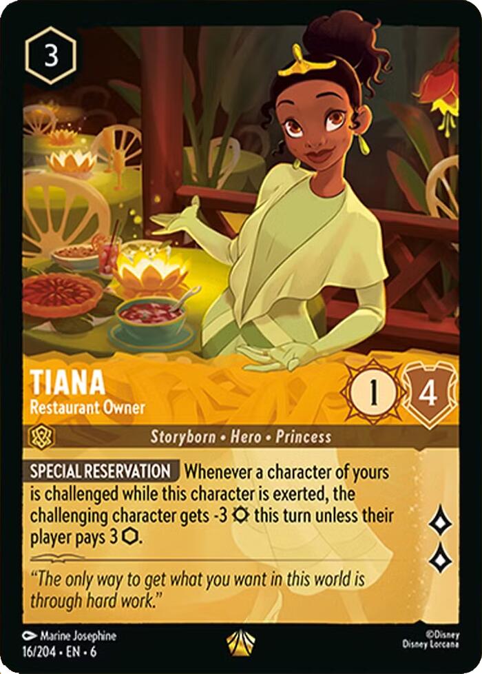 Disney Lorcana: Tiana - Restaurant Owner card image