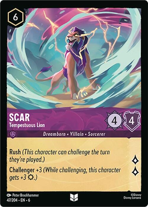 Disney Lorcana: Scar - Tempestuous Lion card image