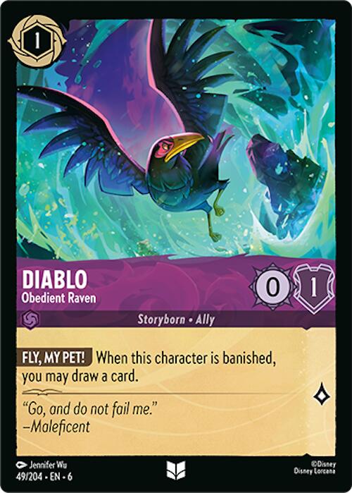 Disney Lorcana: Diablo - Obedient Raven card image