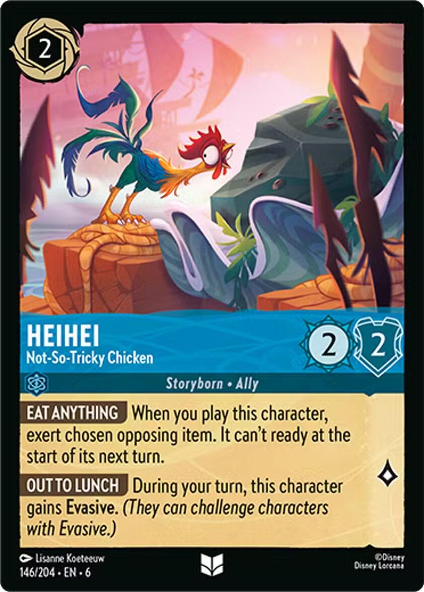 Disney Lorcana: HeiHei - Not-So-Tricky Chicken card image