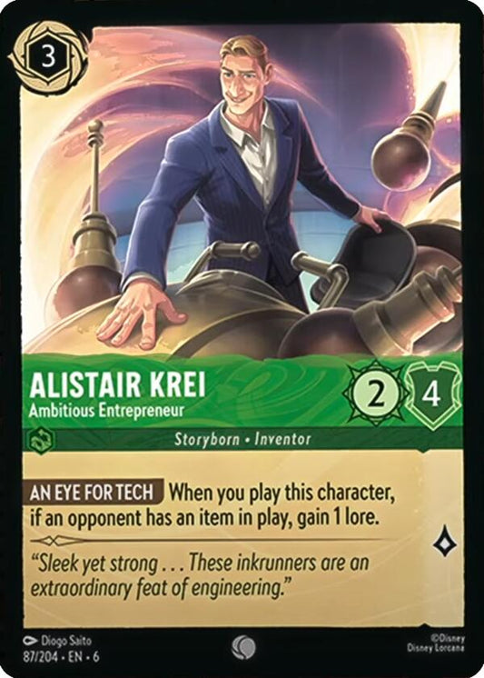 Disney Lorcana: Alistair Krei - Ambitious Entrepreneur card image