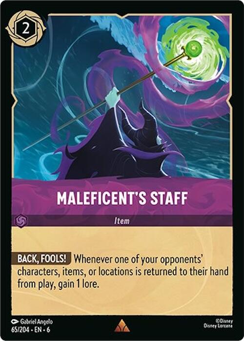 Disney Lorcana: Maleficent's Staff card image