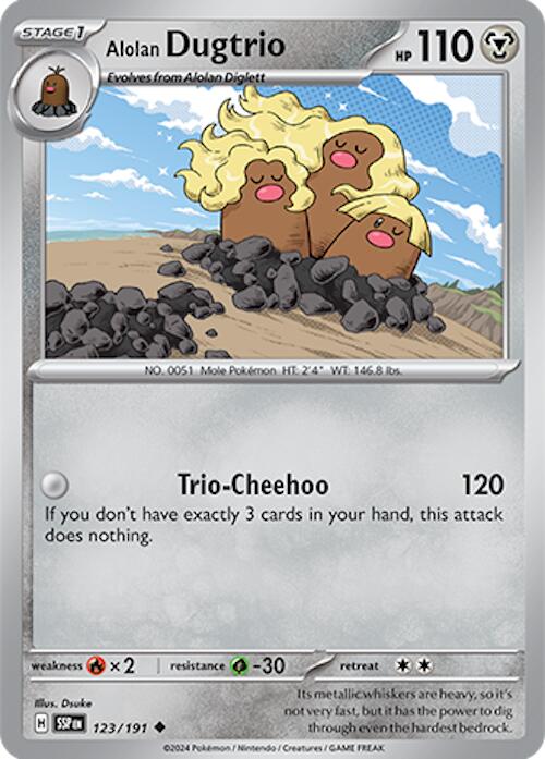 Pokemon: Alolan Dugtrio - 123/191 card image