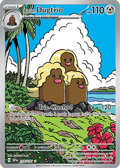 Pokemon: Alolan Dugtrio - 208/191 card image