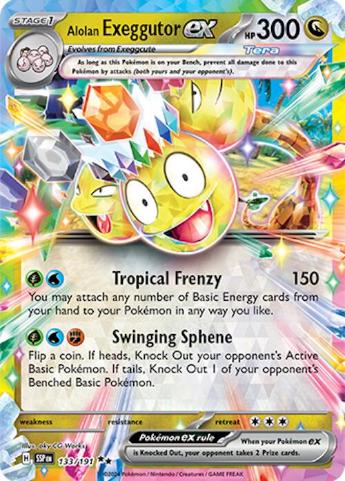 Pokemon: Alolan Exeggutor ex - 133/191 card image