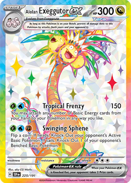 Pokemon: Alolan Exeggutor ex - 225/191 card image