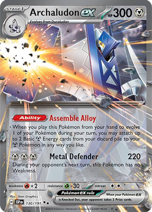 Pokemon: Archaludon ex - 130/191 card image