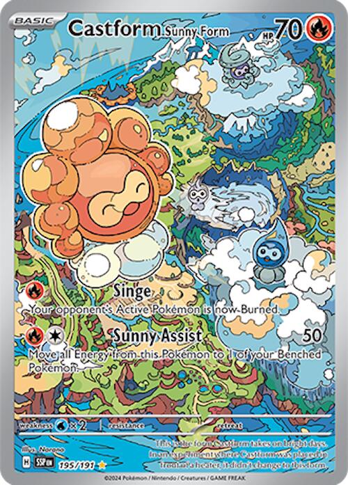 Pokemon: Castform Sunny Form - 195/191 card image