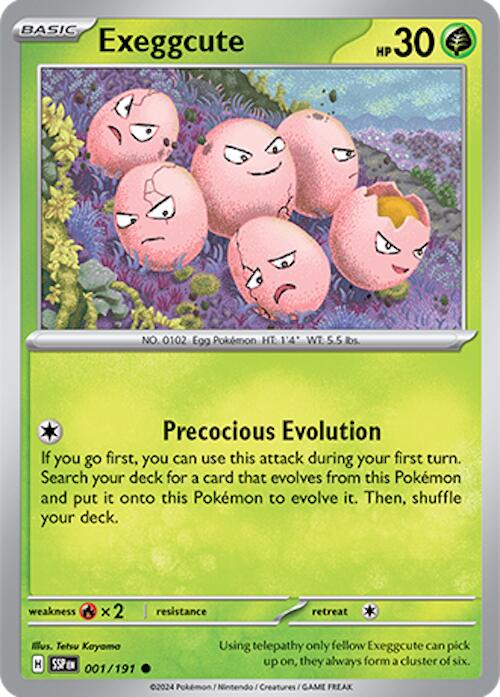 Pokemon: Exeggcute - 001/191 card image