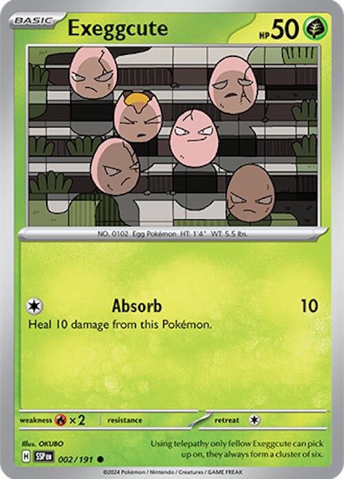 Pokemon: Exeggcute - 002/191 card image