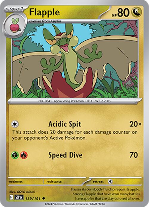 Pokemon: Flapple - 139/191 card image