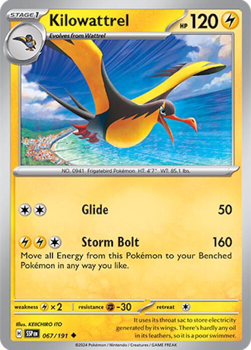 Pokemon: Kilowattrel card image