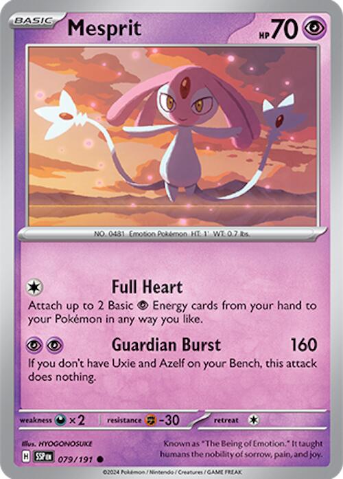 Pokemon: Mesprit - 079/191 card image