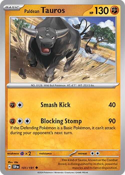 Pokemon: Paldean Tauros - 101/191 card image