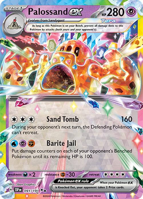 Pokemon: Palossand ex - 091/191 card image