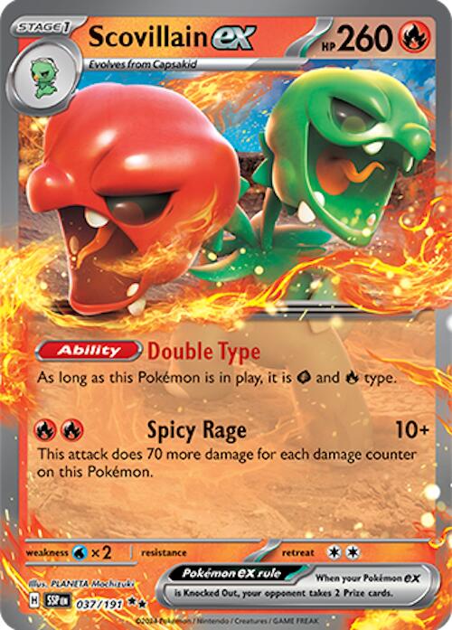 Pokemon: Scovillain ex - 037/191 card image