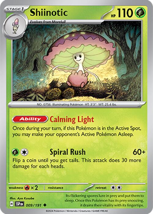 Pokemon: Shiinotic - 009/191 card image