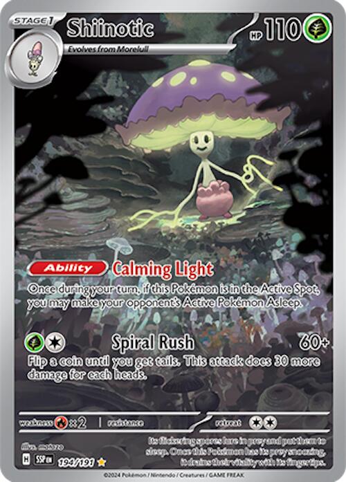 Pokemon: Shiinotic - 194/191 card image