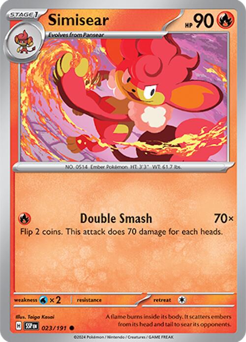 Pokemon: Simisear card image