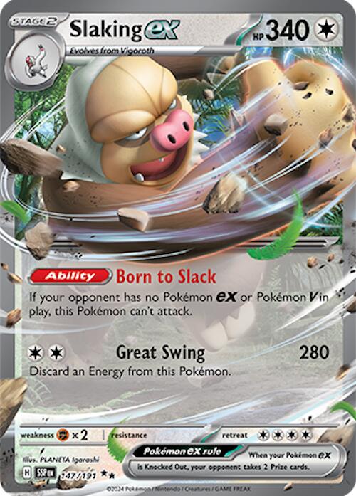 Pokemon: Slaking ex - 147/191 card image