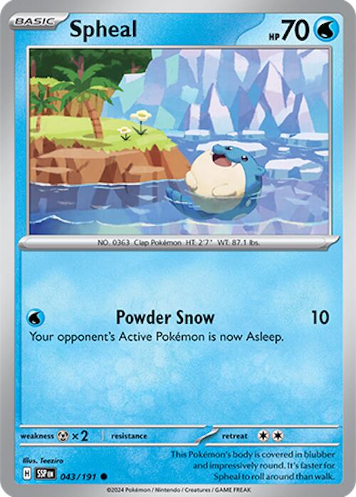 Pokemon: Spheal - 043/191 card image