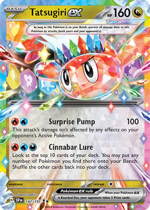 Pokemon: Tatsugiri ex - 142/191 card image