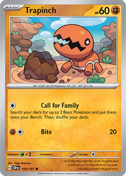 Pokemon: Trapinch card image