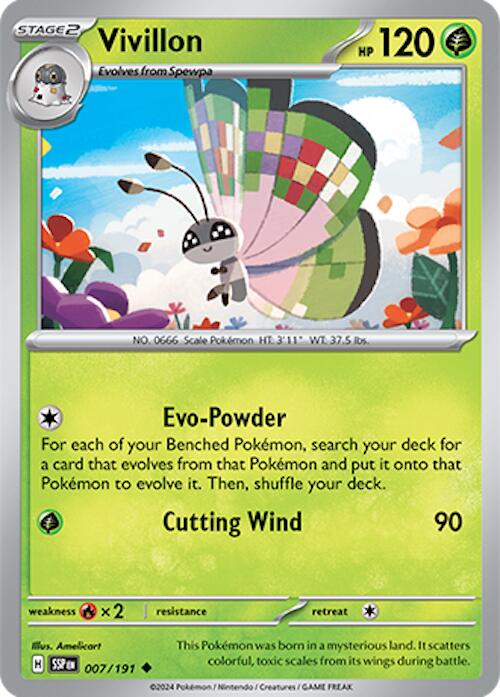 Pokemon: Vivillon - 007/191 card image