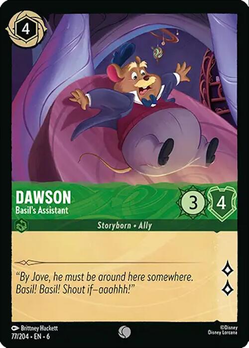 Disney Lorcana: Dawson - Basil's Assistant card image