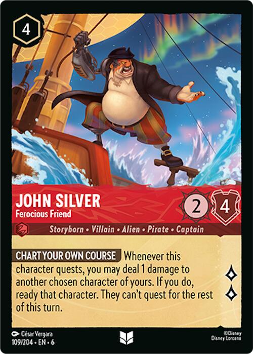 Disney Lorcana: John Silver - Ferocious Friend card image