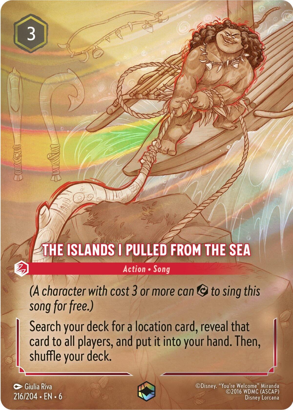 Disney Lorcana: The Islands I Pulled From The Sea (Enchanted) card image