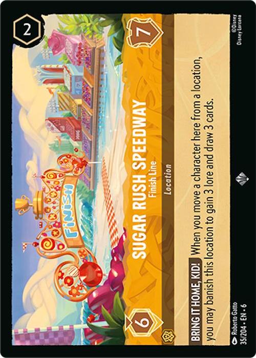 Disney Lorcana: Sugar Rush Speedway - Finish Line card image