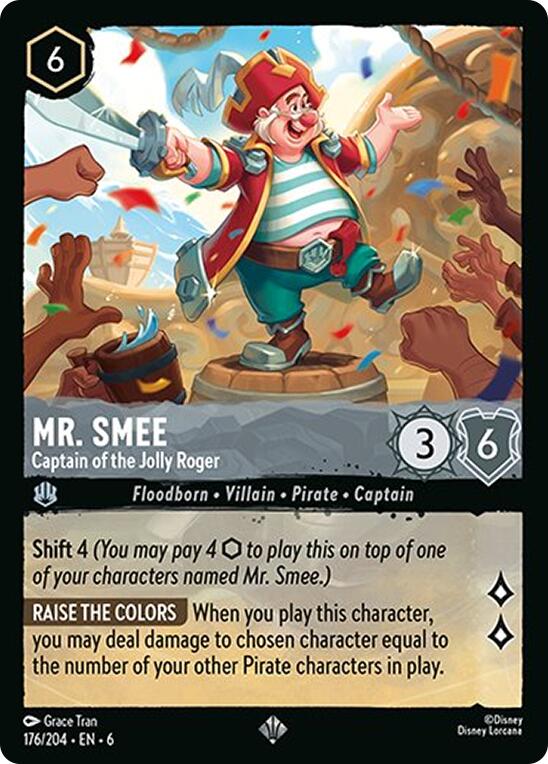 Disney Lorcana: Mr. Smee - Captain of the Jolly Roger card image