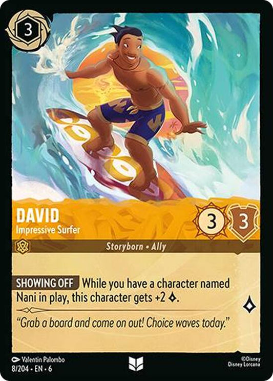 Disney Lorcana: David - Impressive Surfer card image