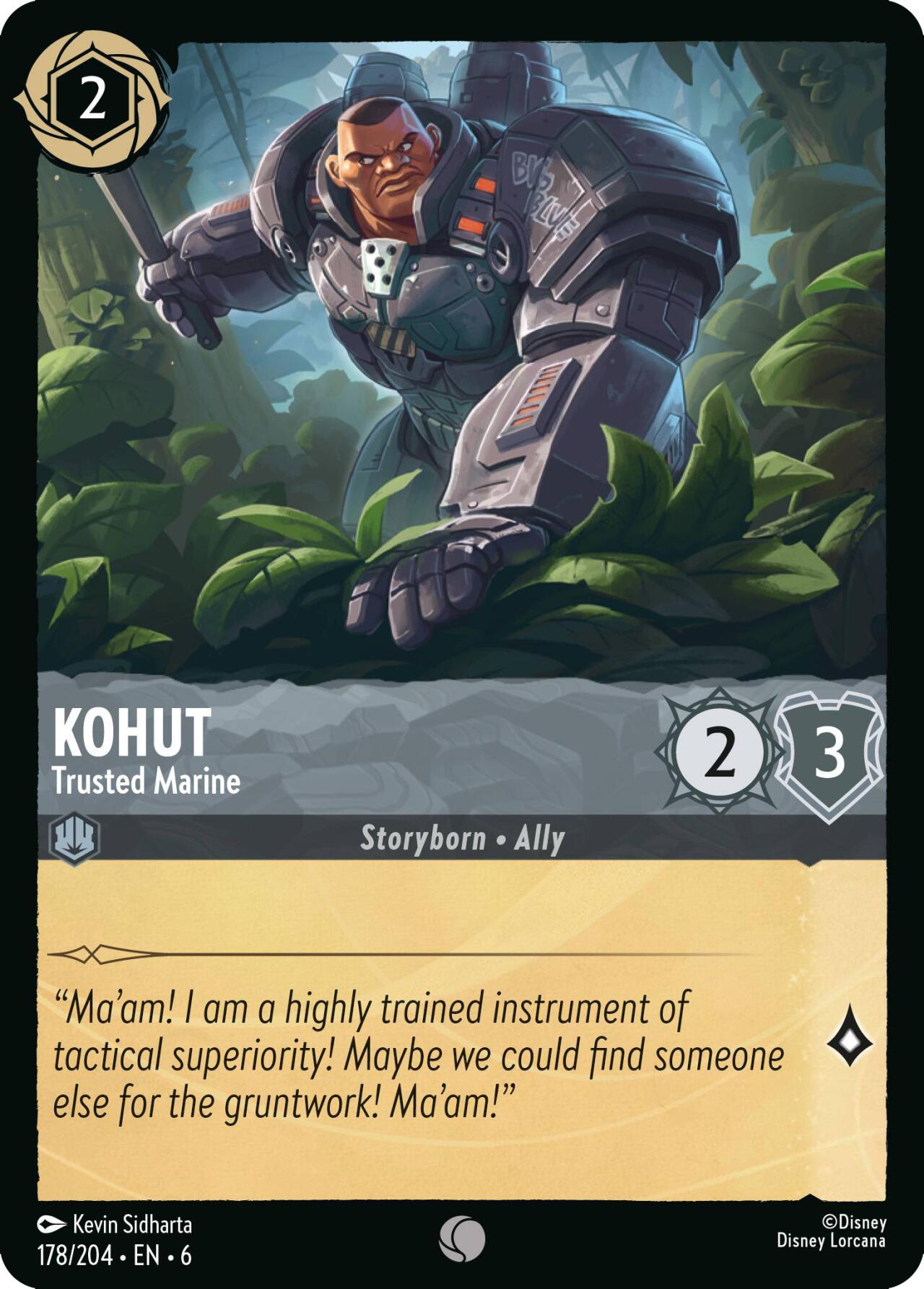 Disney Lorcana: Kohut - Trusted Marine card image