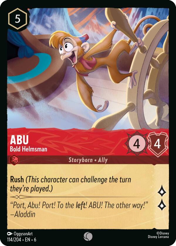 Disney Lorcana: Abu - Bold Helmsman card image