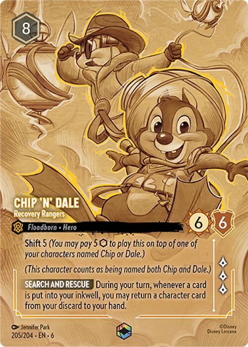 Disney Lorcana: Chip 'n' Dale - Recovery Rangers (Enchanted) card image