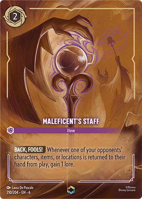 Disney Lorcana: Maleficent's Staff (Enchanted) card image