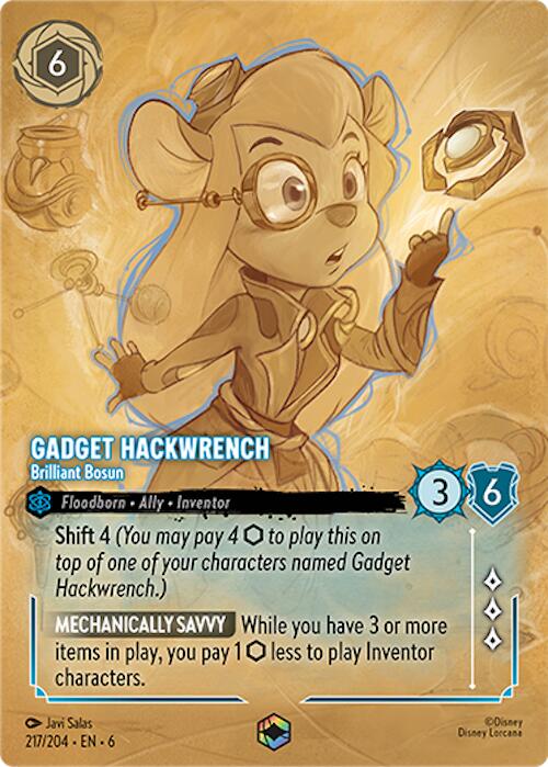 Disney Lorcana: Gadget Hackwrench - Brilliant Bosun (Enchanted) card image