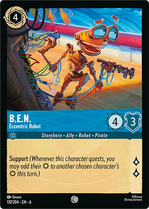 Disney Lorcana: B.E.N. - Eccentric Robot card image