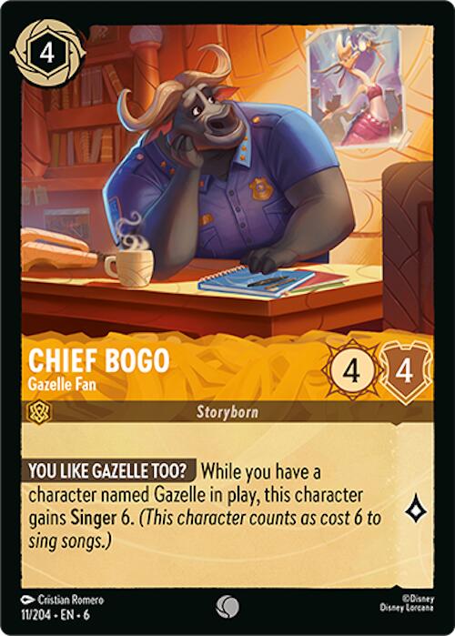 Disney Lorcana: Chief Bogo - Gazelle Fan card image