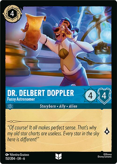 Disney Lorcana: Dr. Delbert Doppler - Fussy Astronomer card image