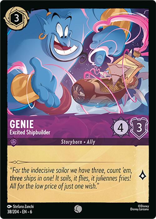 Disney Lorcana: Genie - Excited Shipbuilder card image