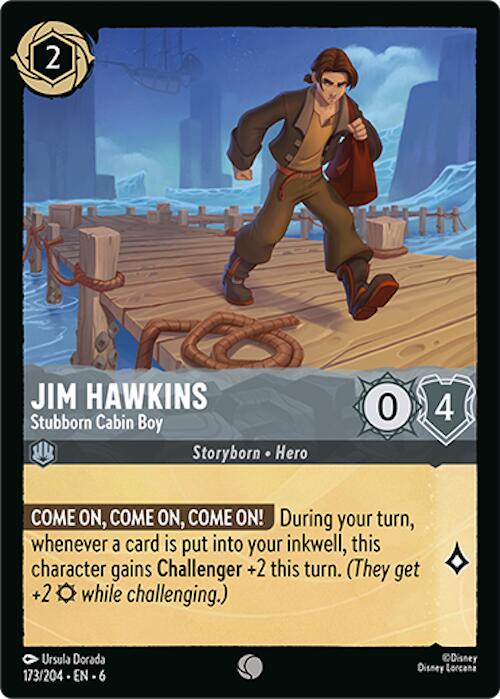 Disney Lorcana: Jim Hawkins - Stubborn Cabin Boy card image