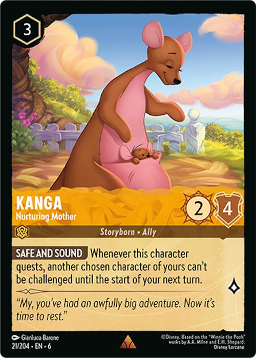 Disney Lorcana: Kanga - Nurturing Mother card image