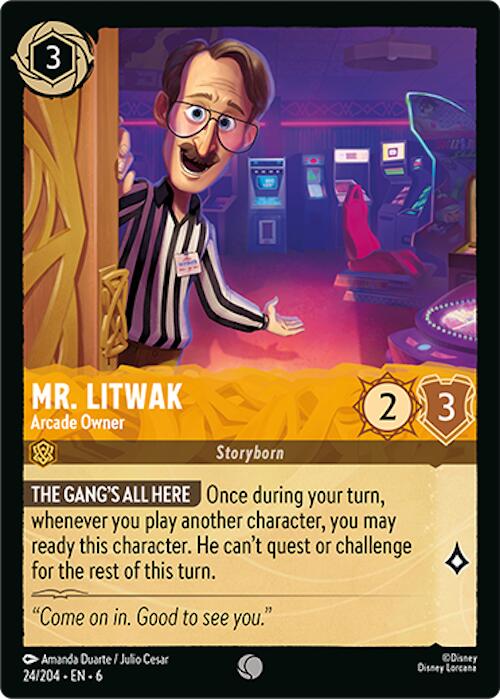 Disney Lorcana: Mr. Litwak - Arcade Owner card image